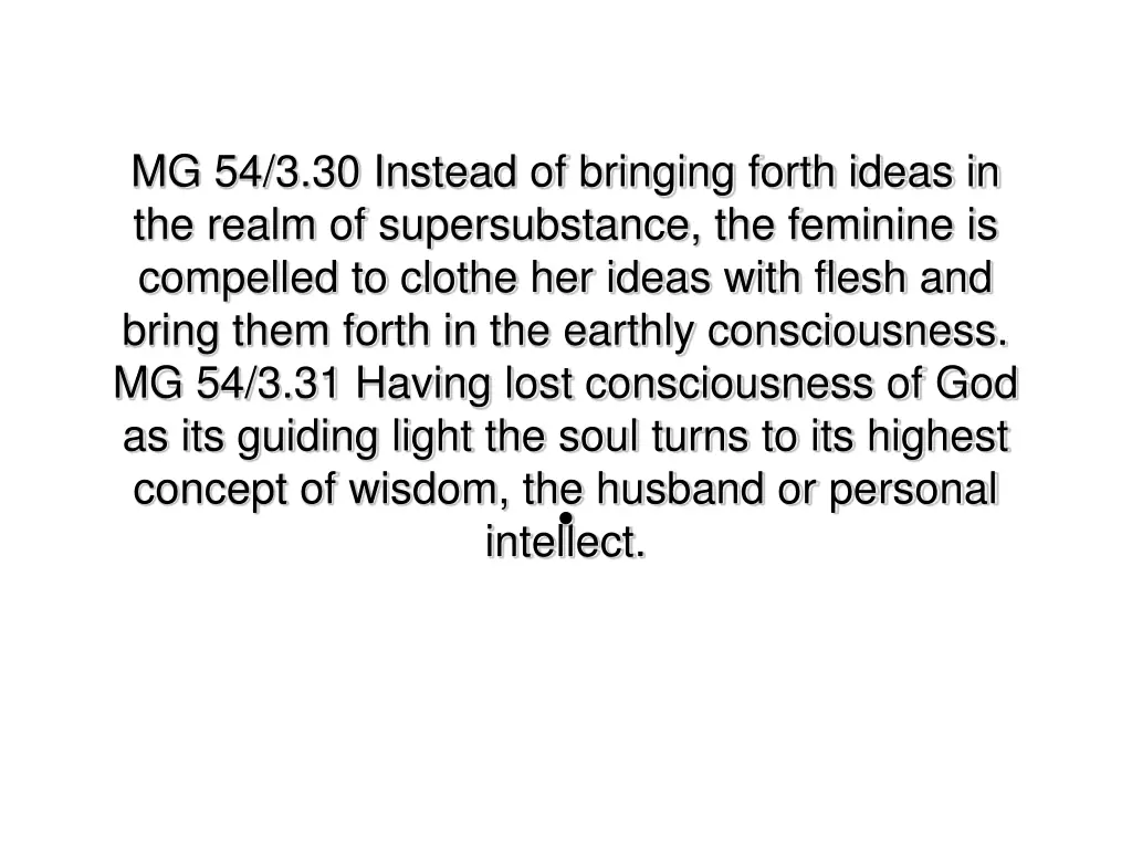 mg 54 3 30 instead of bringing forth ideas