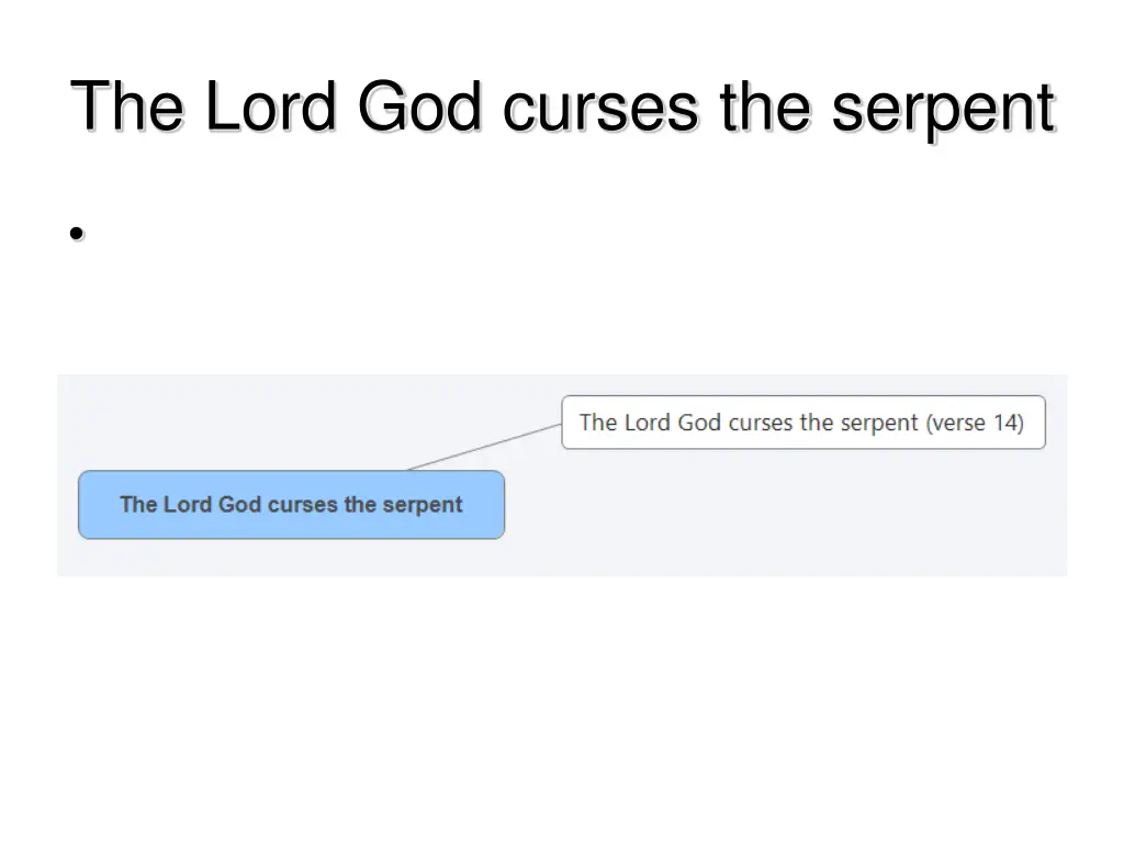 the lord god curses the serpent