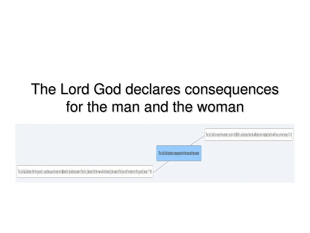 the lord god declares consequences
