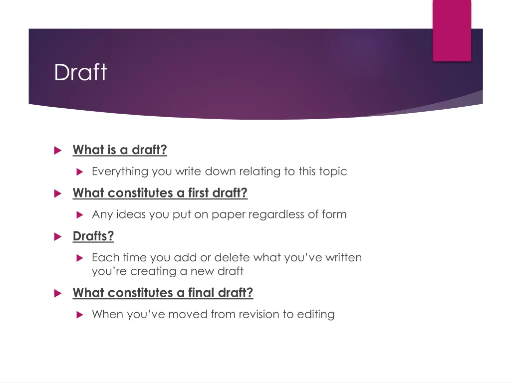draft