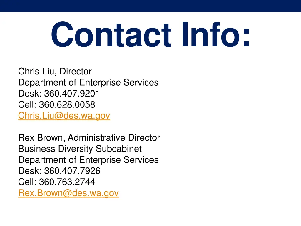 contact info
