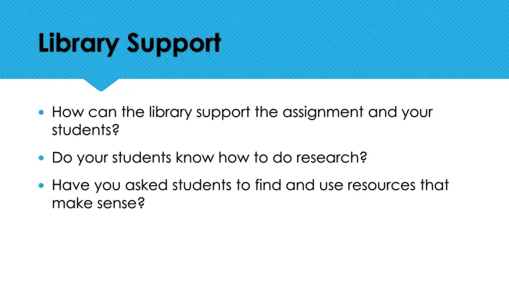 library support