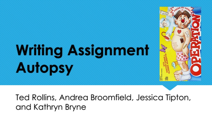 writing assignment autopsy