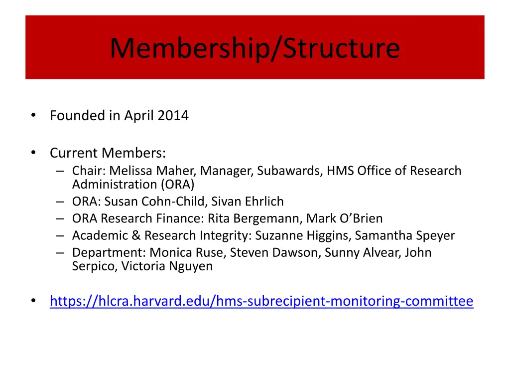 membership structure