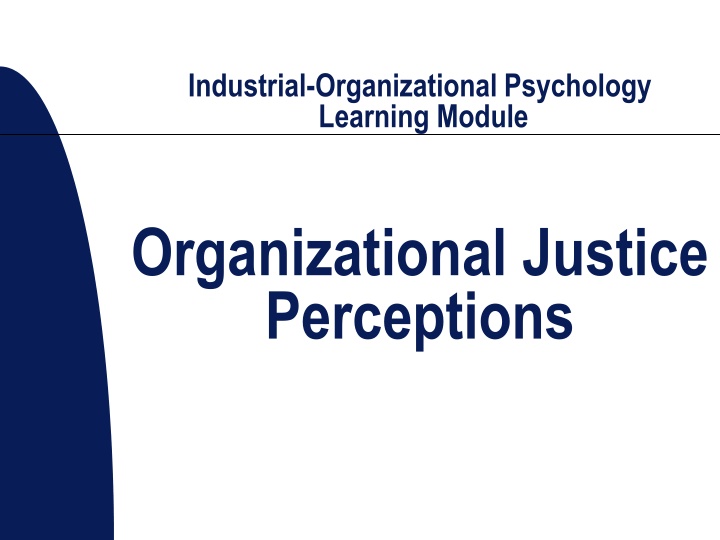 industrial organizational psychology learning