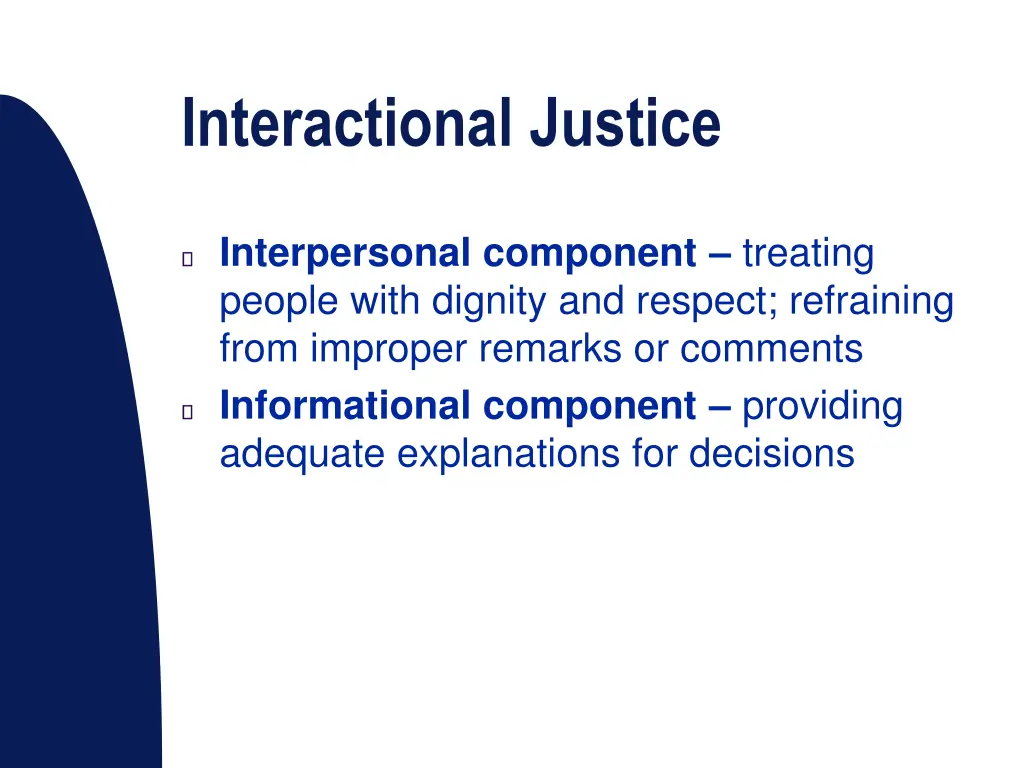 interactional justice