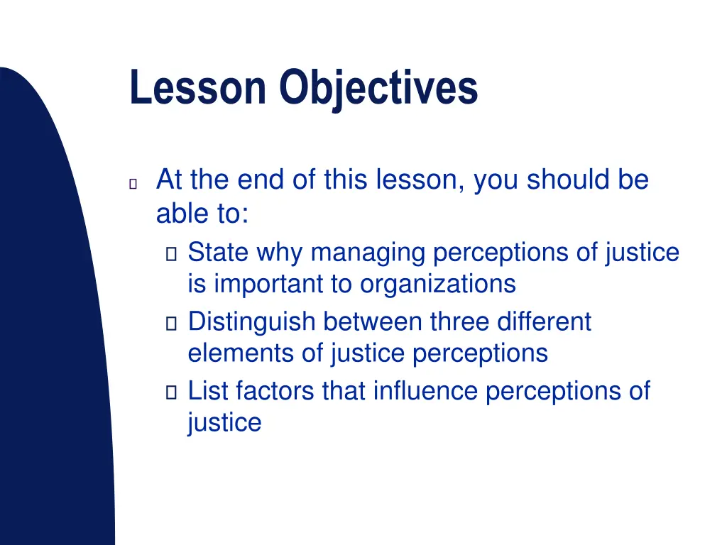 lesson objectives
