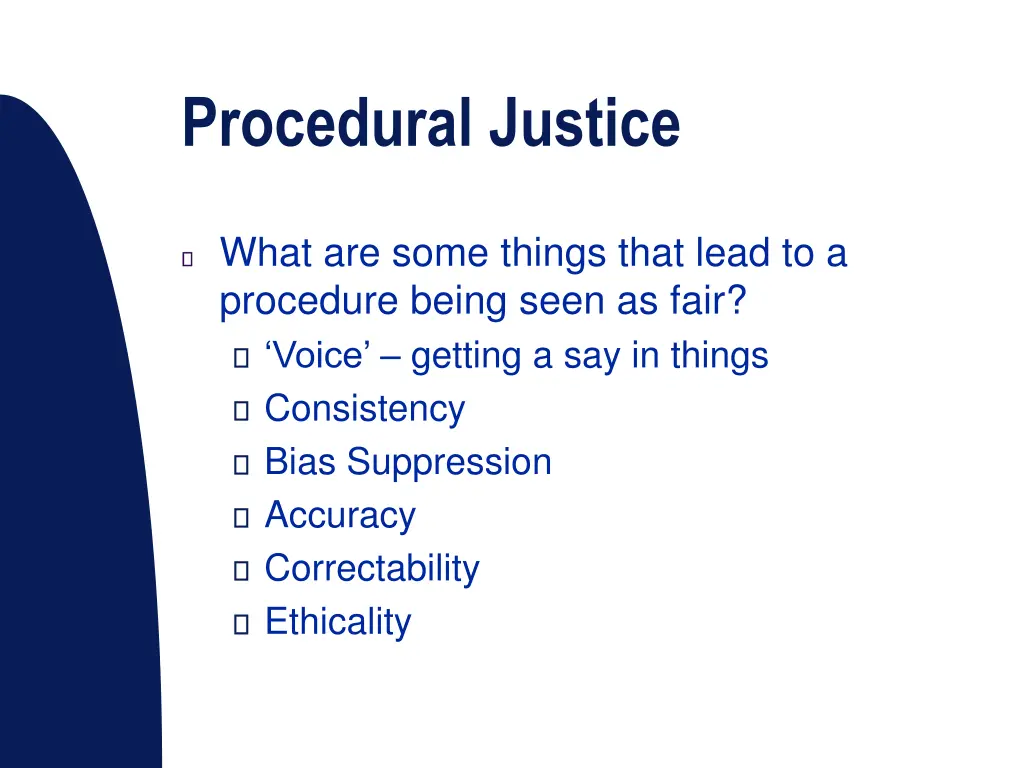 procedural justice