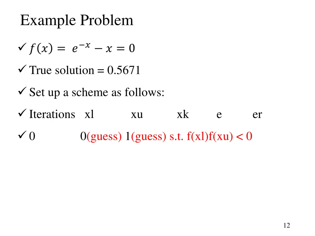 example problem