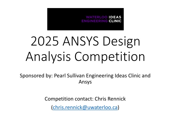 2025 ansys design analysis competition