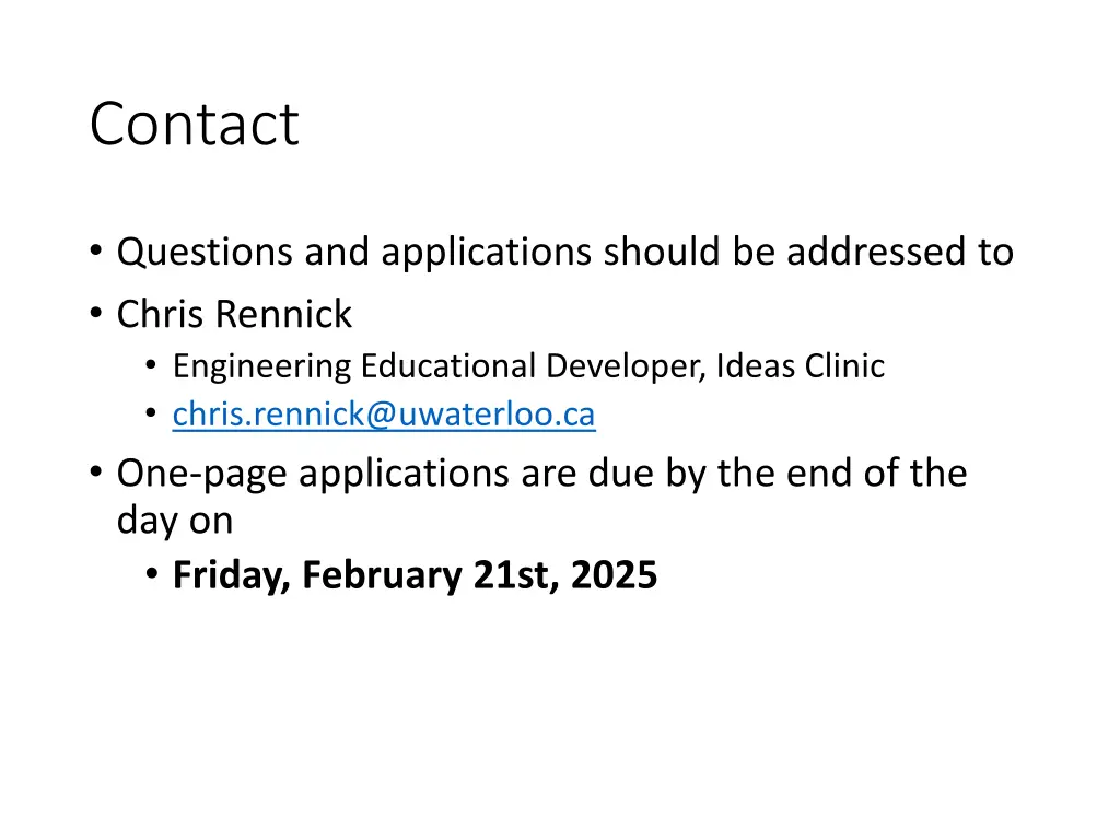 contact