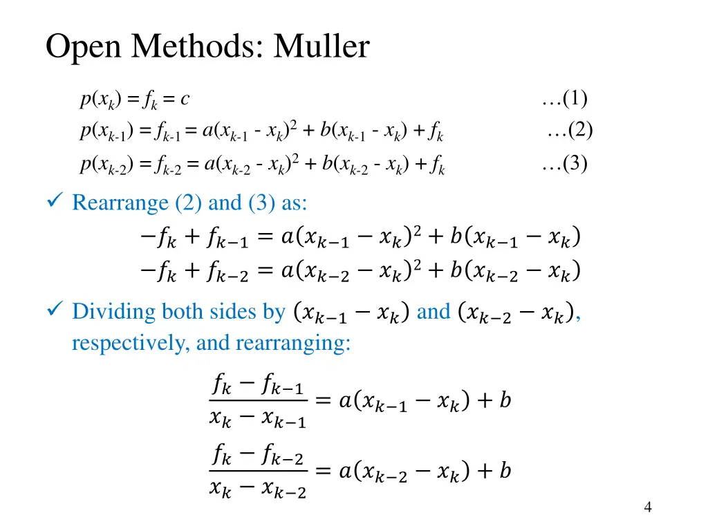 open methods muller 2