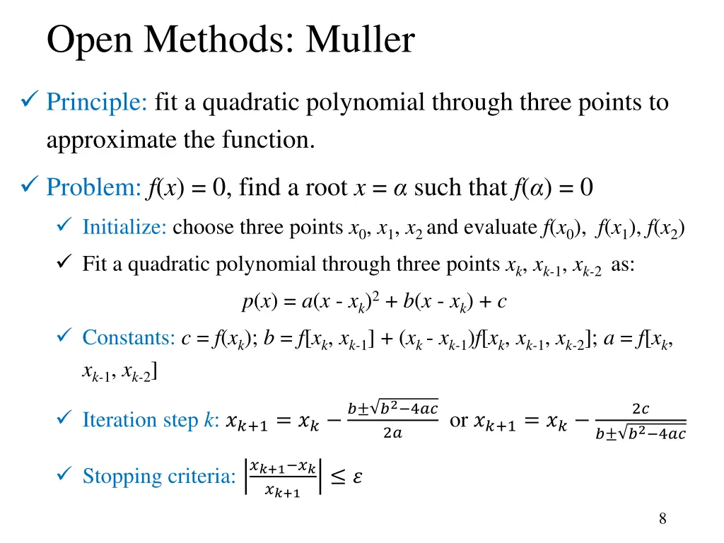 open methods muller 4