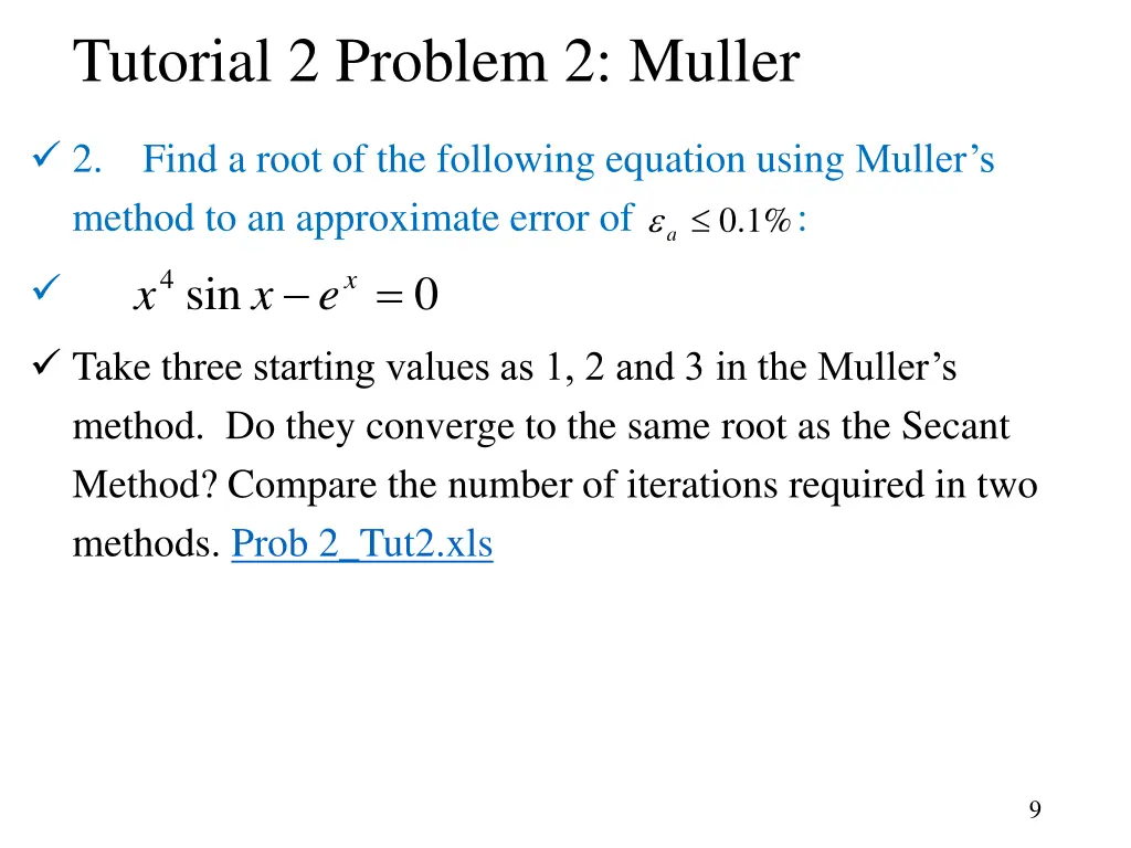 tutorial 2 problem 2 muller