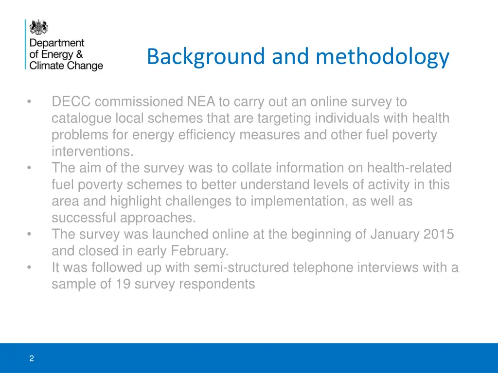background and methodology