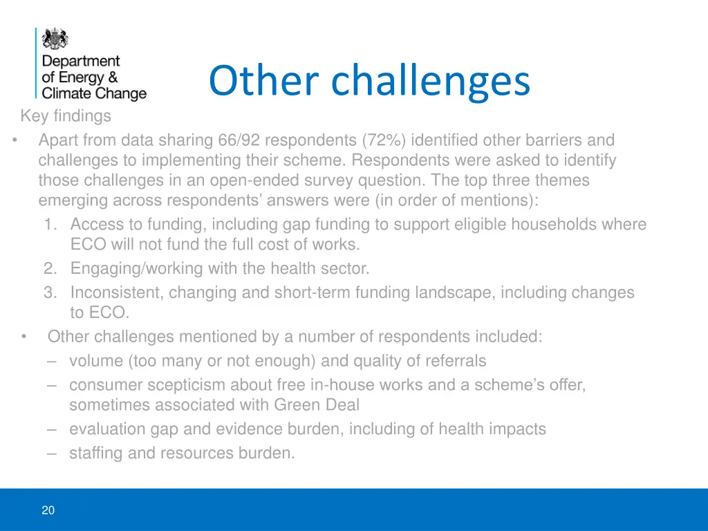 other challenges