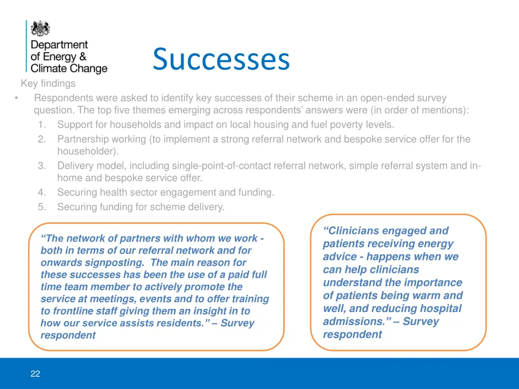 successes