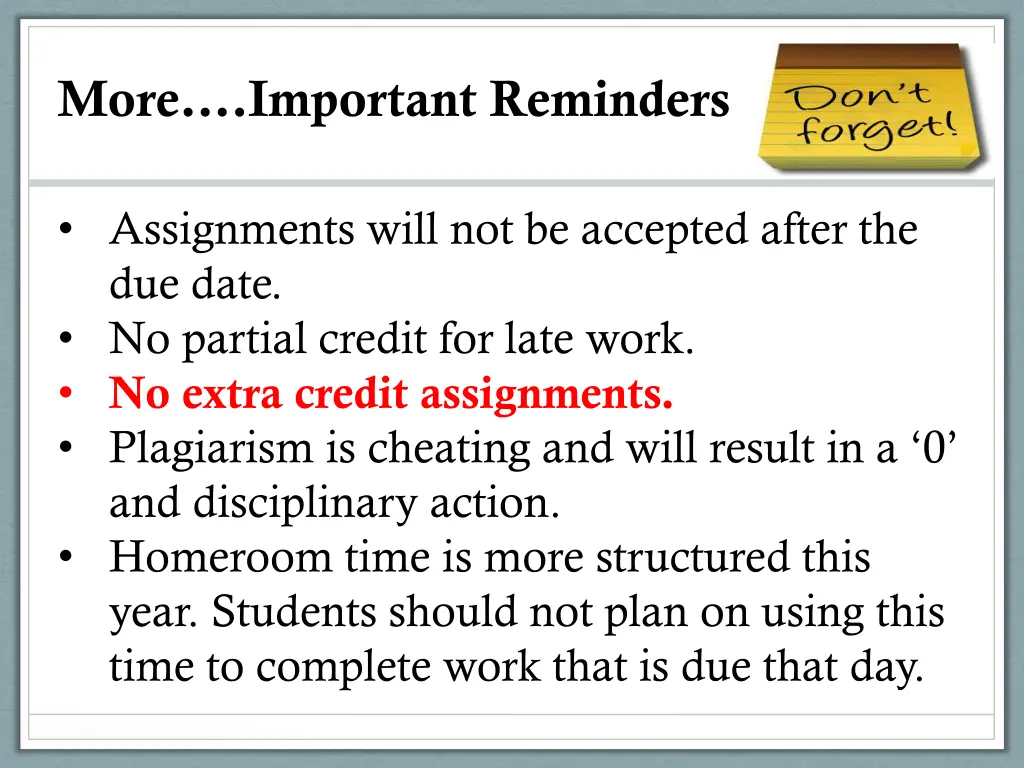 more important reminders