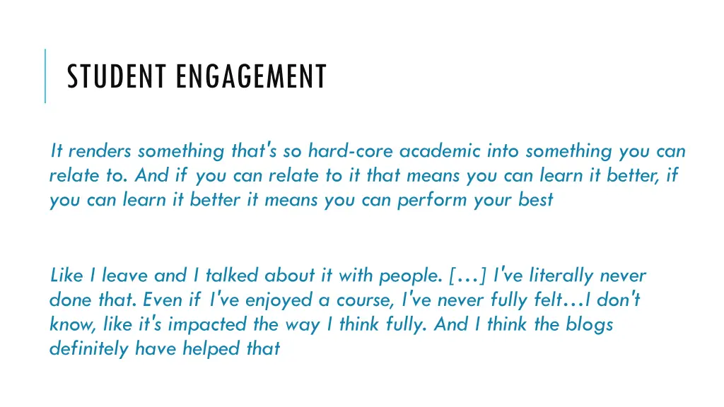 student engagement