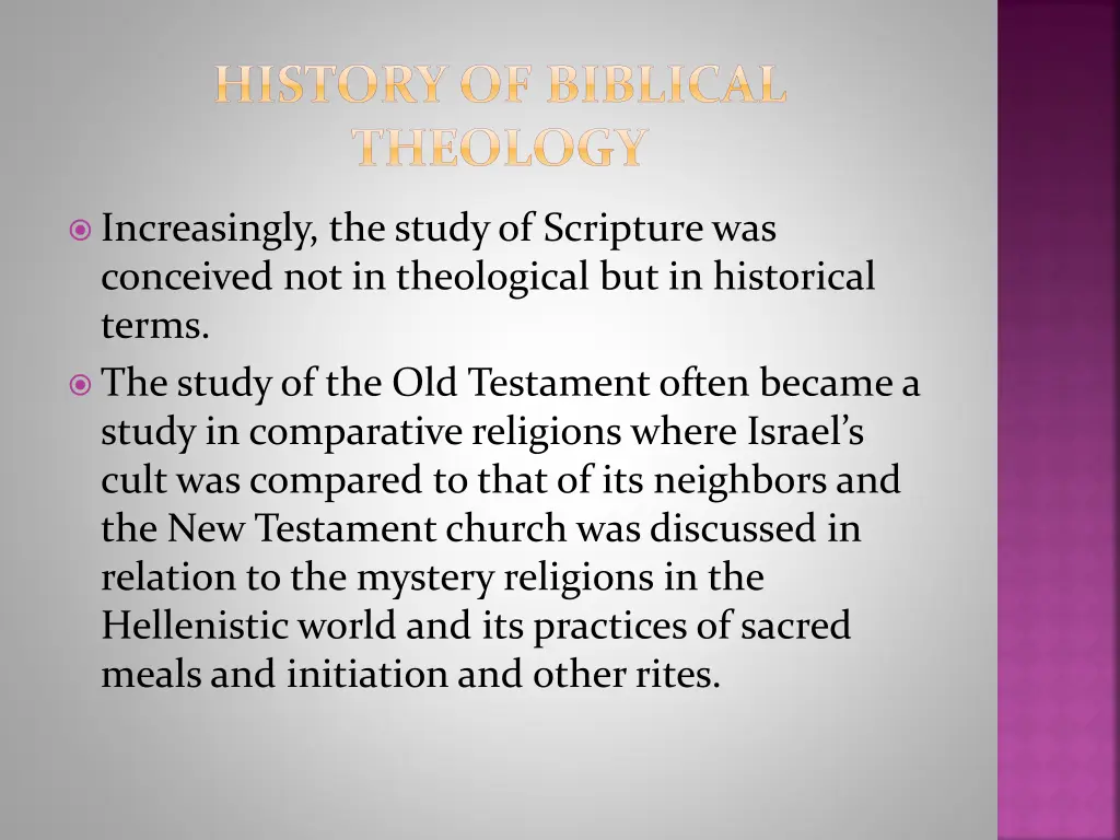 history of biblical theology 1
