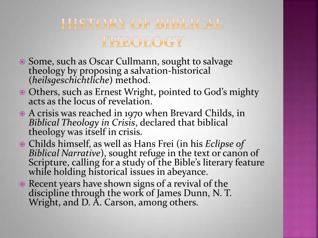 history of biblical theology 2