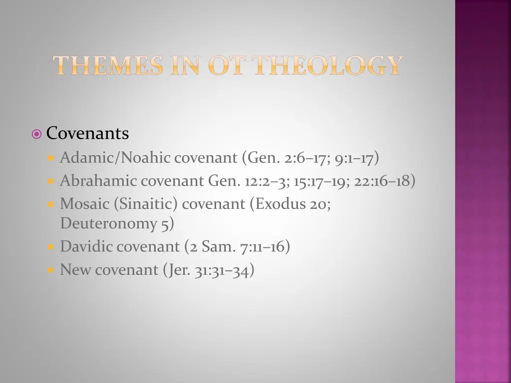 themes in ottheology 1