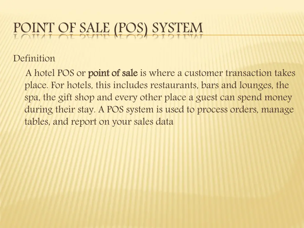 point of sale pos system