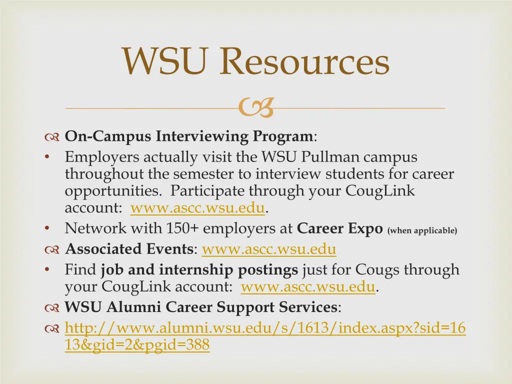 wsu resources
