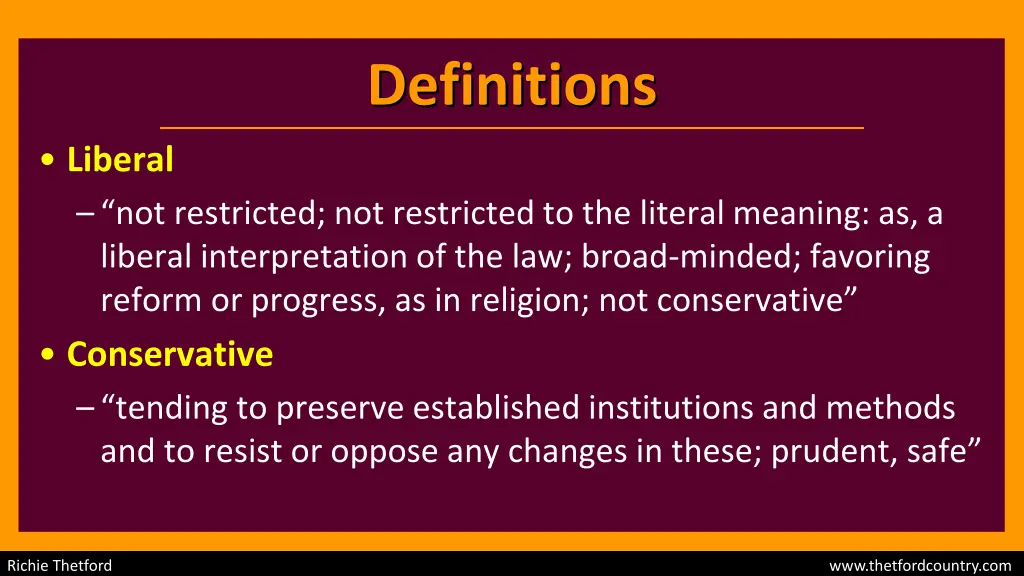 definitions