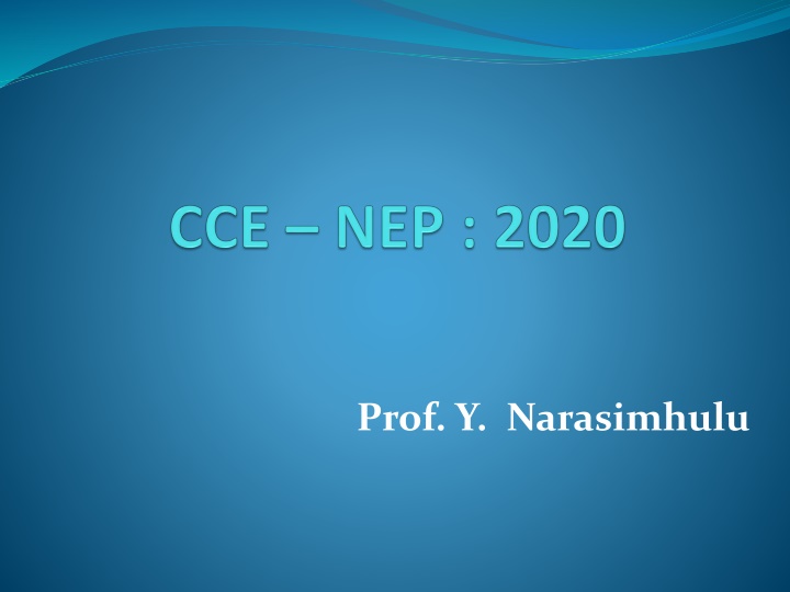 prof y narasimhulu