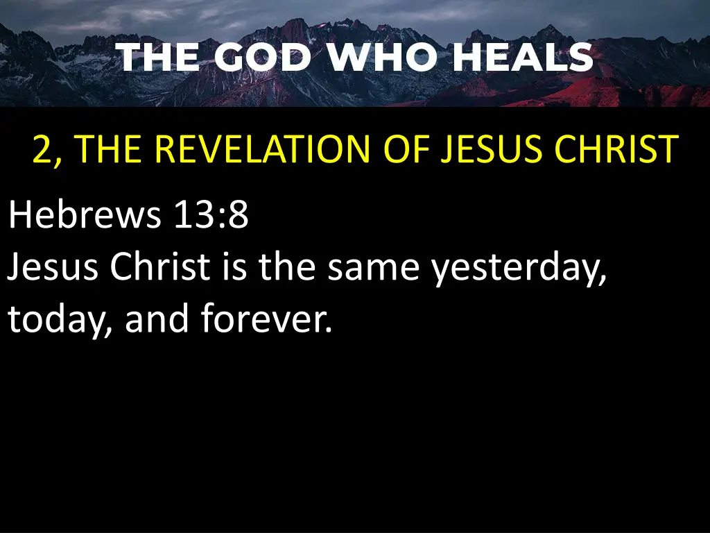 2 the revelation of jesus christ hebrews