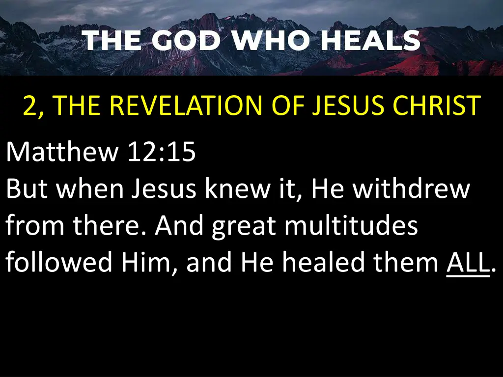 2 the revelation of jesus christ matthew 1