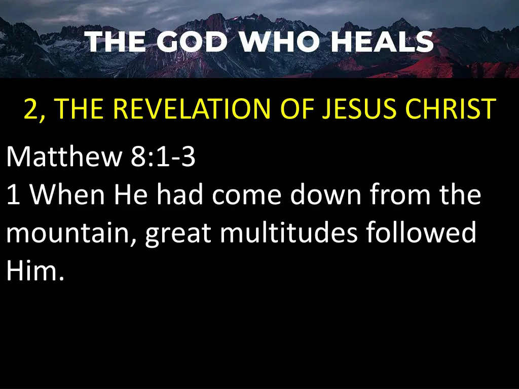2 the revelation of jesus christ matthew 2