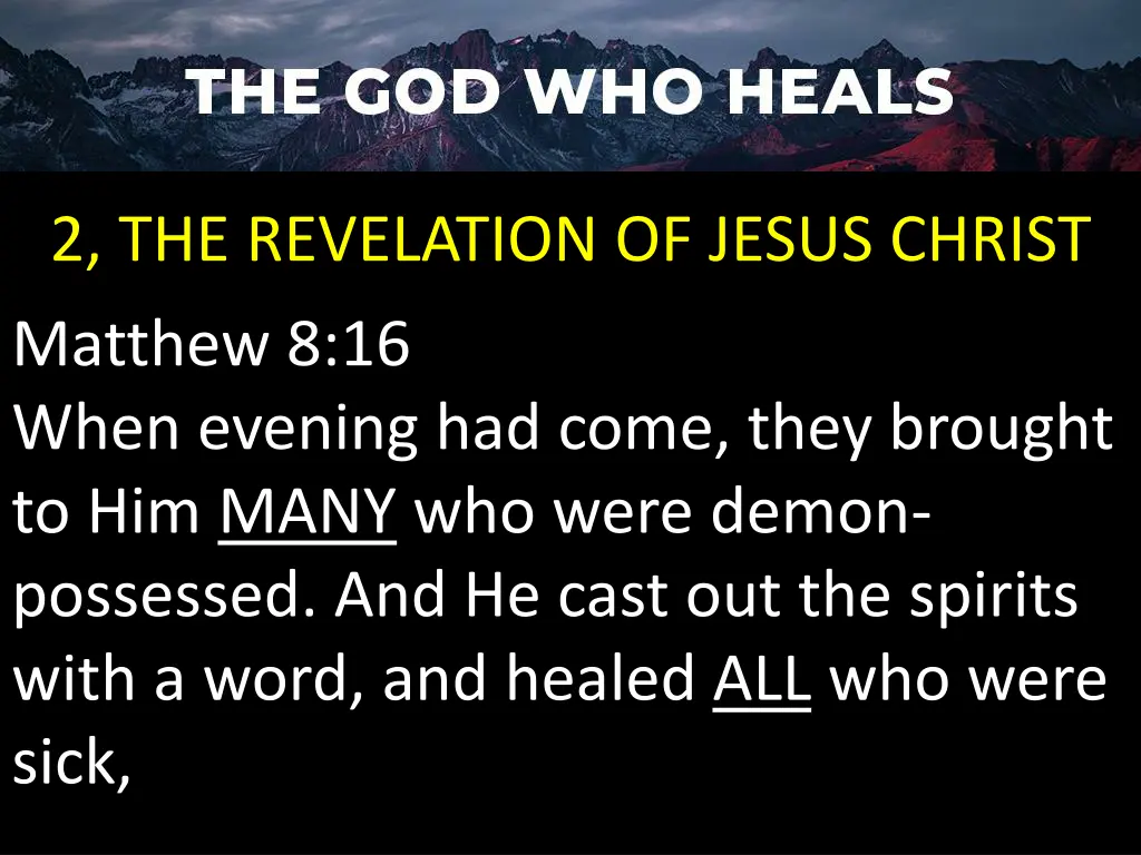 2 the revelation of jesus christ matthew