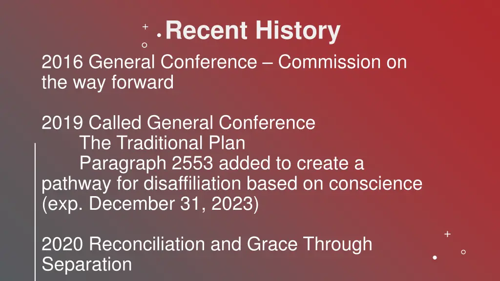 recent history