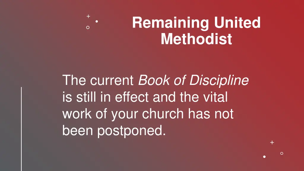 remaining united methodist