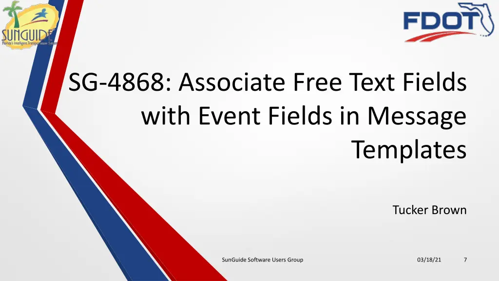 sg 4868 associate free text fields with event