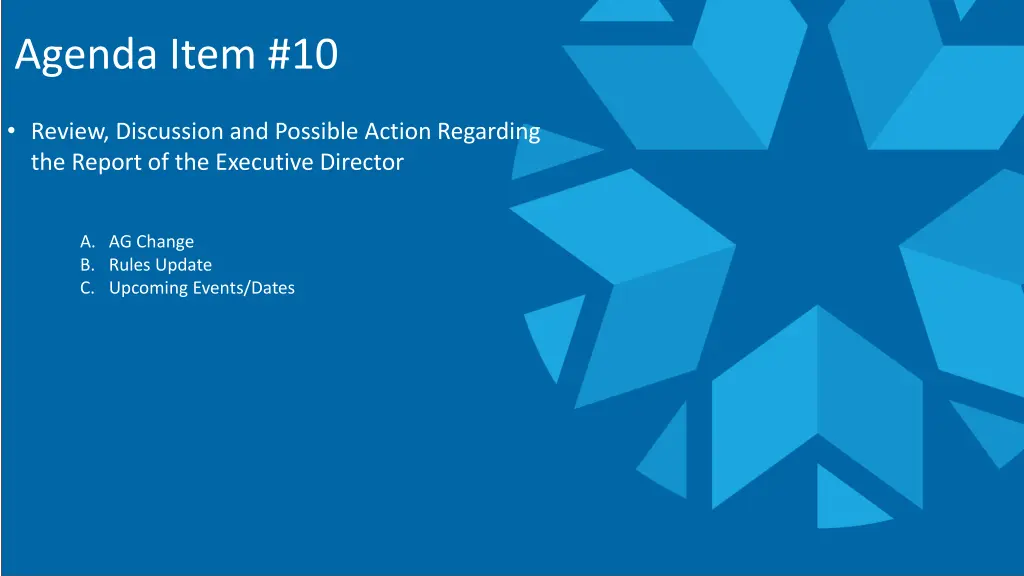 agenda item 10