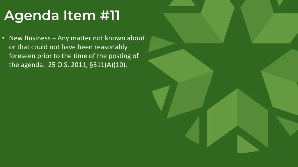 agenda item 11