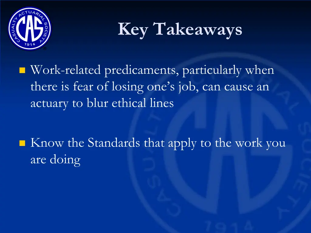 key takeaways