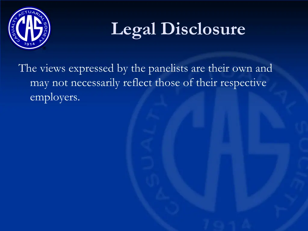 legal disclosure