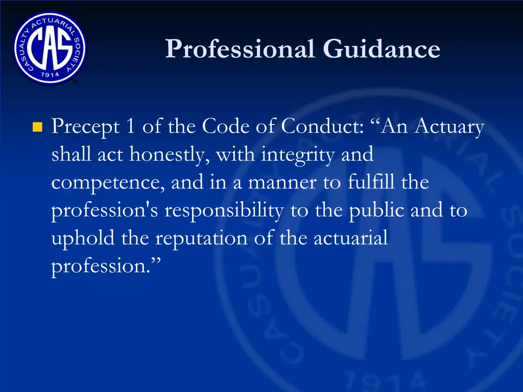 professional guidance