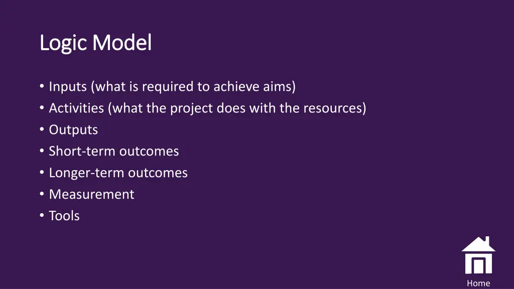 logic model logic model