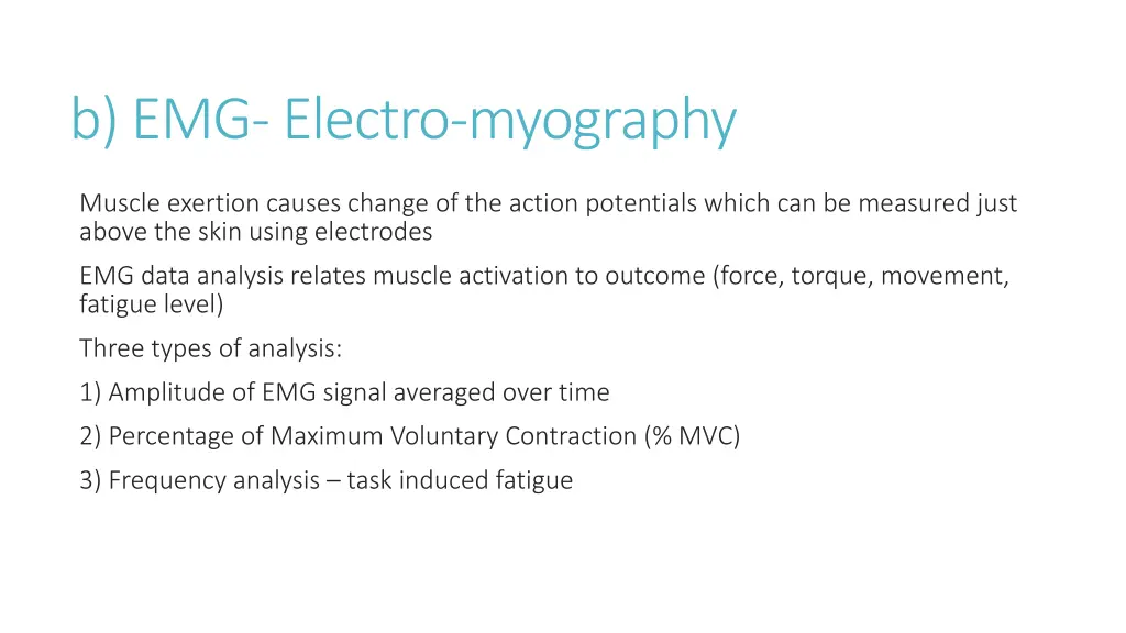 b emg electro myography