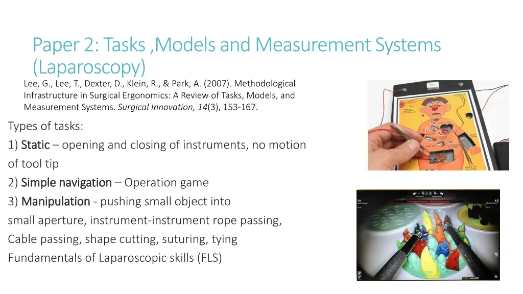 paper 2 tasks models and measurement systems