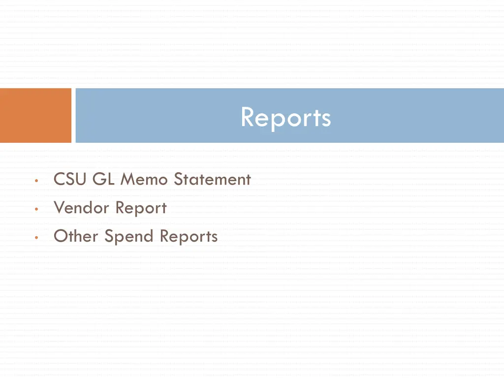 reports