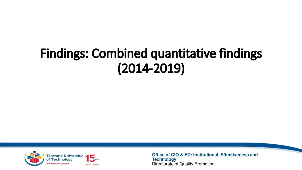 findings combined quantitative findings findings