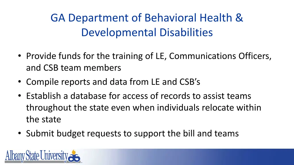 ga department of behavioral health developmental