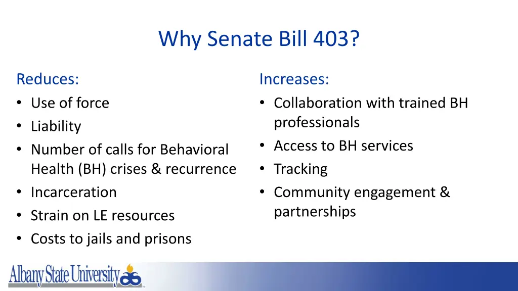 why senate bill 403