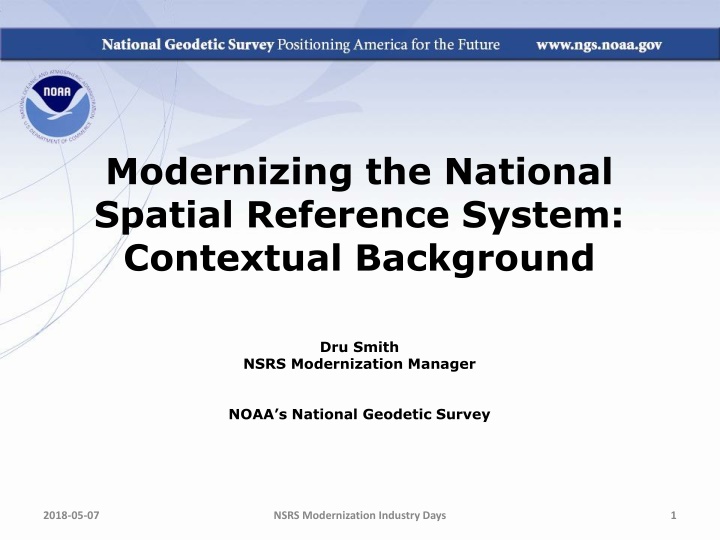 modernizing the national spatial reference system